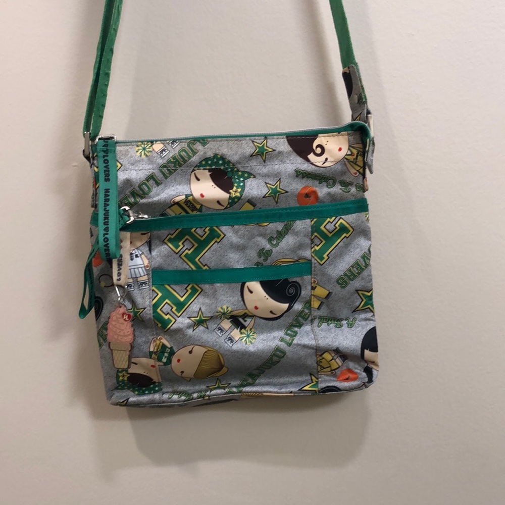 HaruJuku sport print across the body bag